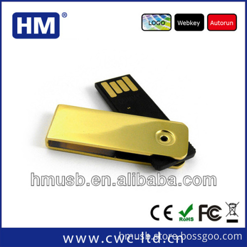 advertisment gold color usb stick